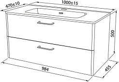 Iddis Тумба с раковиной Brick 100 белая – фотография-10